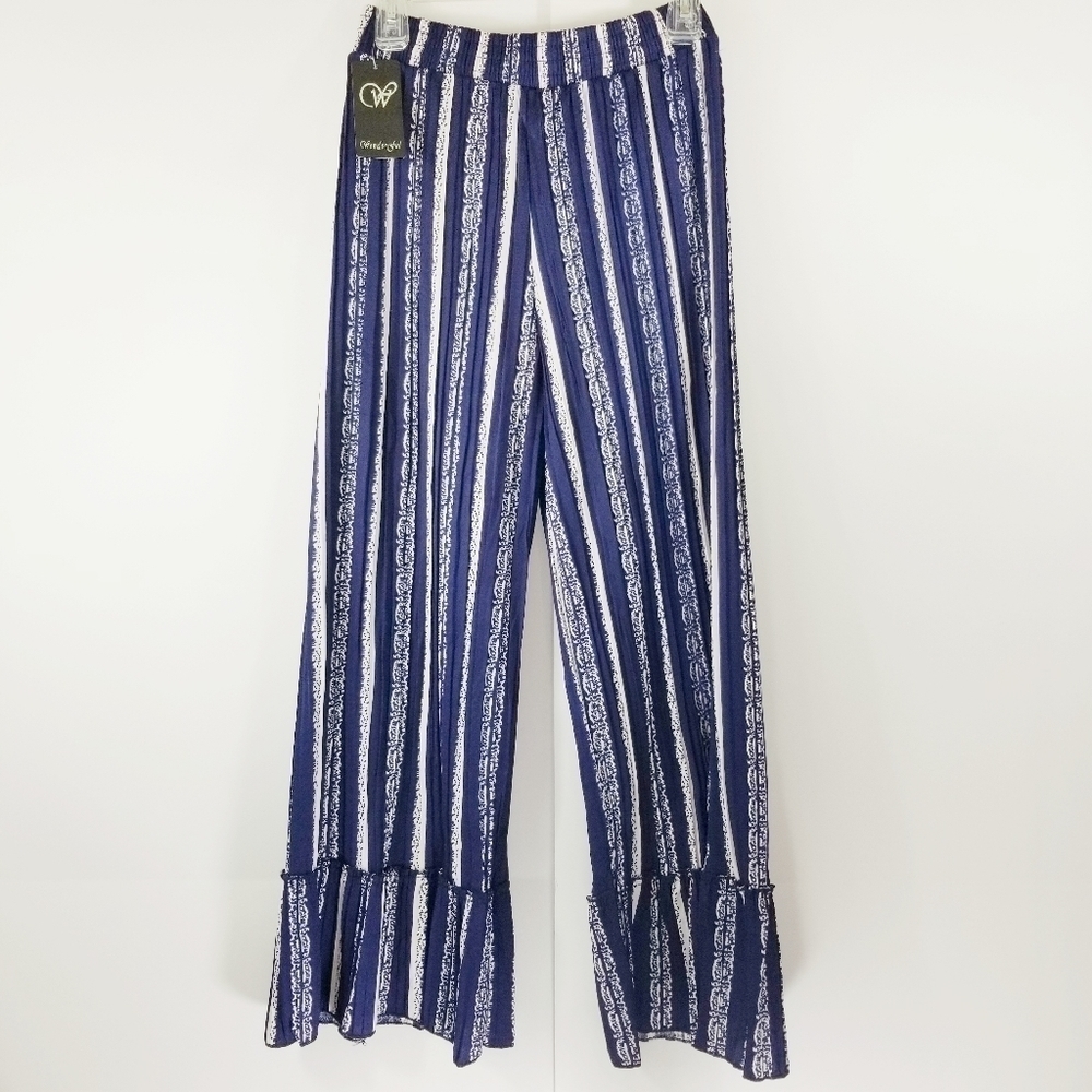 WONDERFUL Ruffle Hem Pants